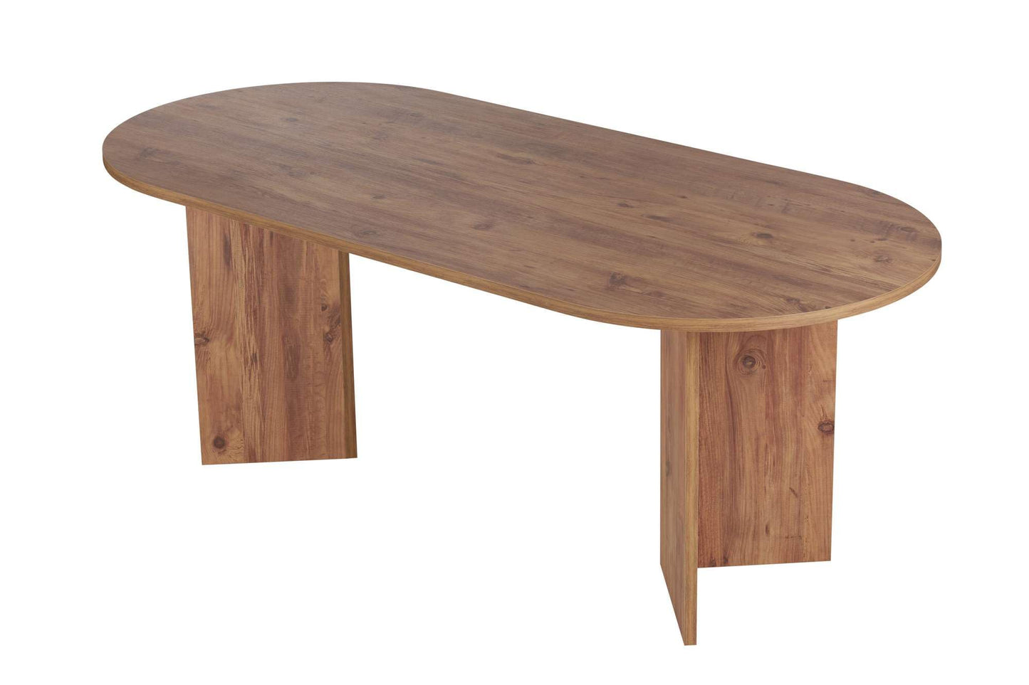 Moderner Esstisch, 180 x 90 x 75 cm, Travertine & Walnuss-Farben | 100% melaminbeschichtete Spanplatte, 25 mm Stärke | stilvolles & langlebiges Design, perfekt für zeitgemäße Essbereiche