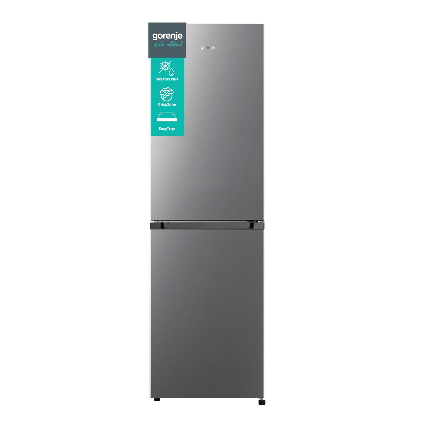 Gorenje RK 4182 PS4 Kühl-Gefrier-Kombination/ Höhe 180 cm/ Kühlen 198 L/ Gefrieren 66 L/ Gemüsefach/ 39dB/ LED Beleuchtung/ HxBxT: 180 x 55 x 55,7 cm / Grau