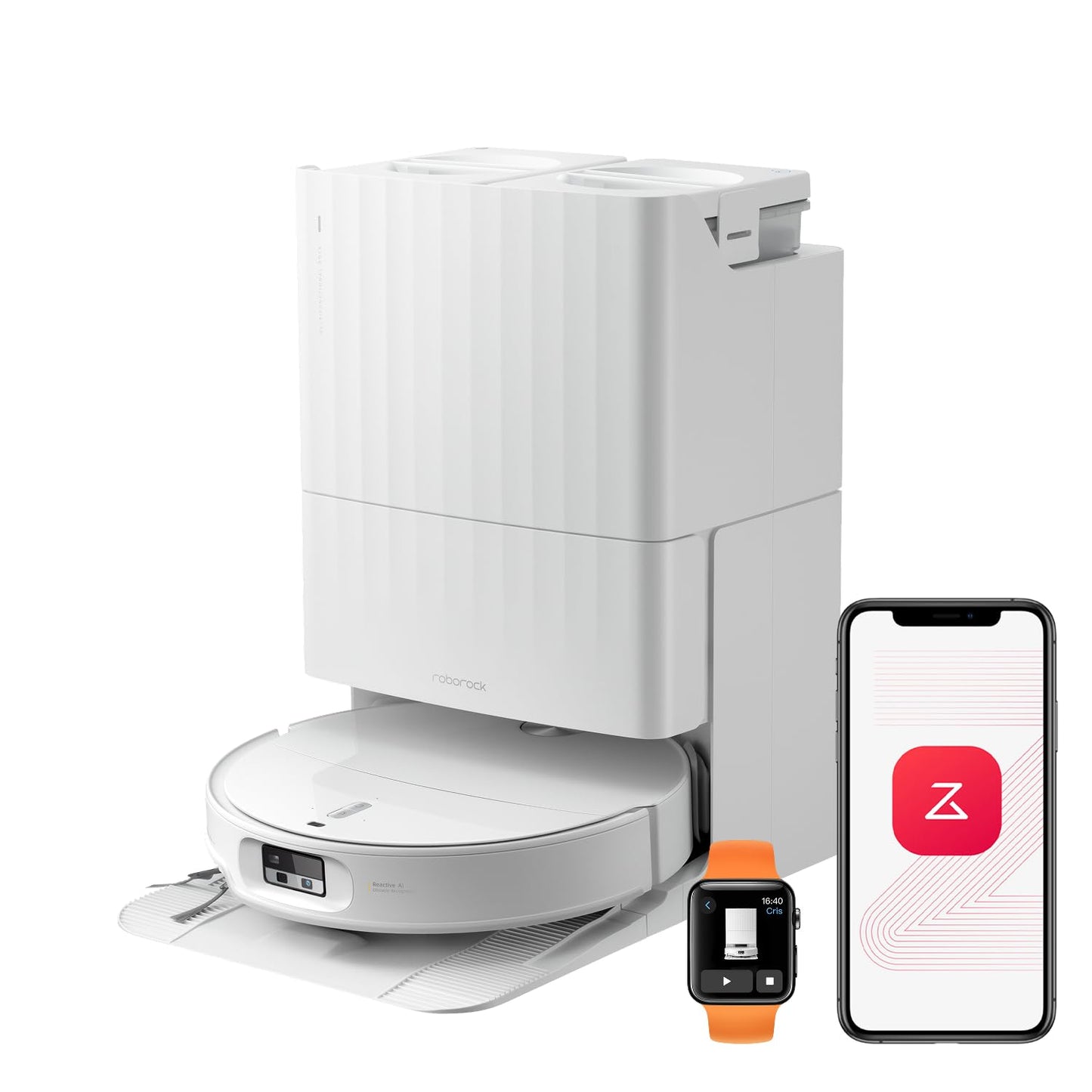 roborock Qrevo Edge 2 Saugroboter mit Wischfunktion, 25.000Pa Saugkraft