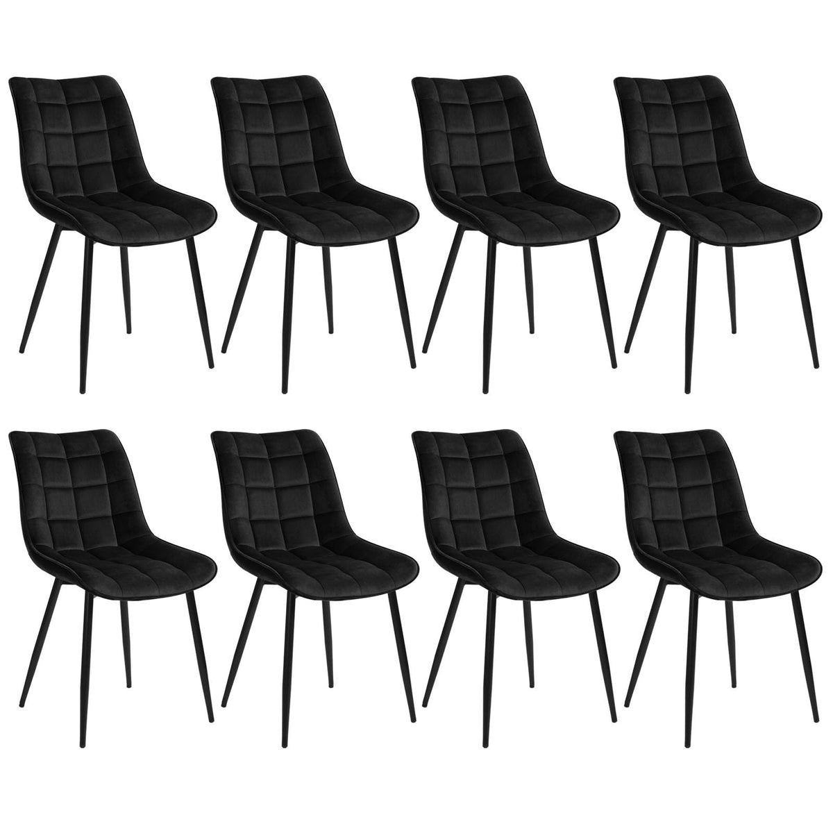 WOLTU Esszimmerstühle 4er Set, Küchenstühle gepolstert mit Rückenlehne