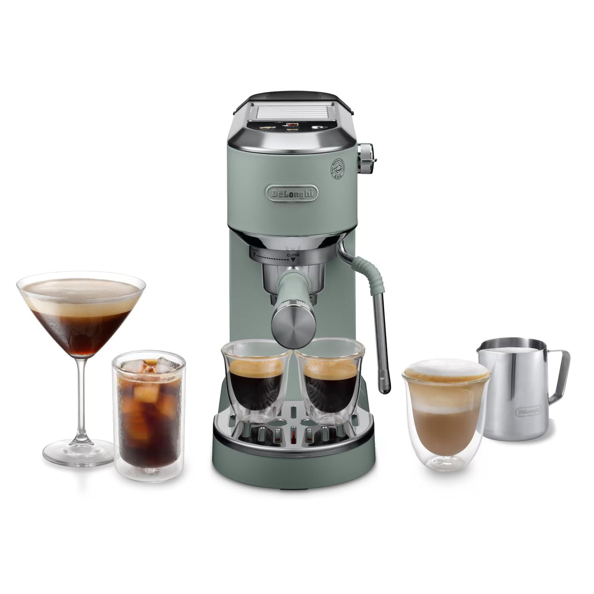 De'Longhi Dedica Style - Espressomaschine mit Manuellem Milchaufschäumer