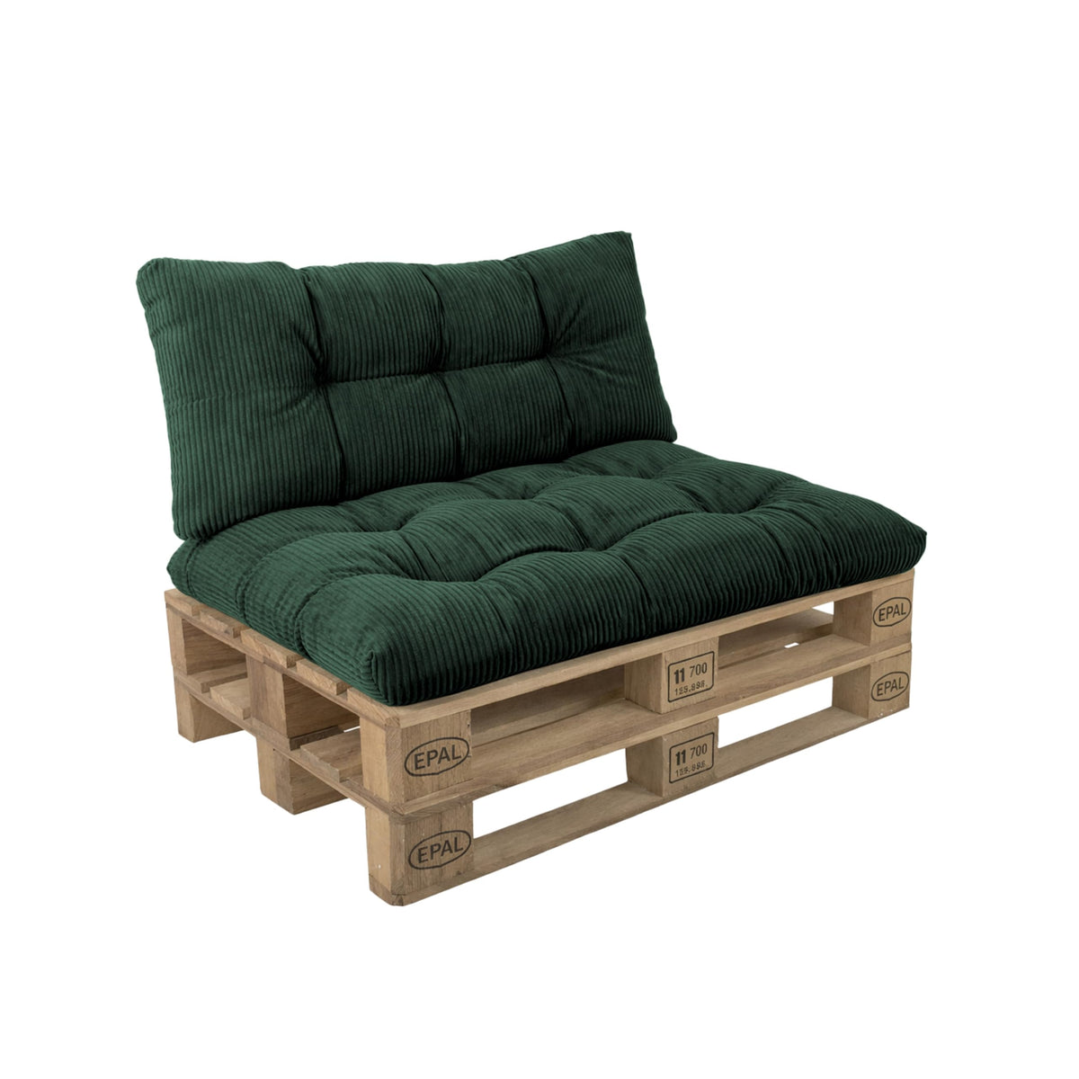 POKAR Palettenkissen Wasserabweisend Palettenauflagen Palettenmöbel Palettensofa 8er Set: Sitzkissen 120x80 + Rückenlehne 120x40, Anthrazit