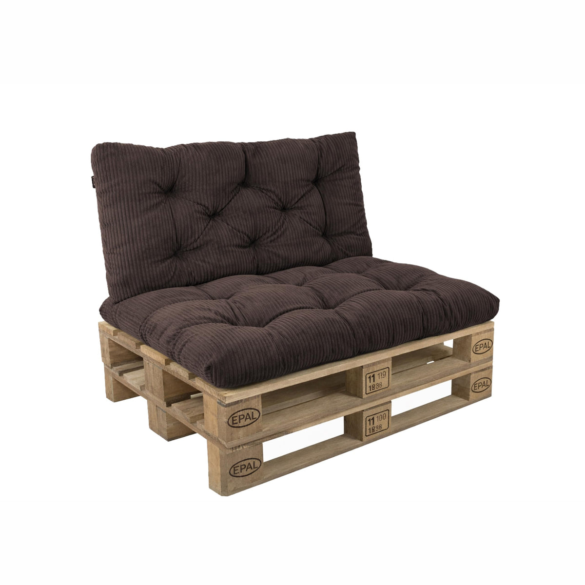 POKAR Palettenkissen Wasserabweisend Palettenauflagen Palettenmöbel Palettensofa 8er Set: Sitzkissen 120x80 + Rückenlehne 120x40, Anthrazit