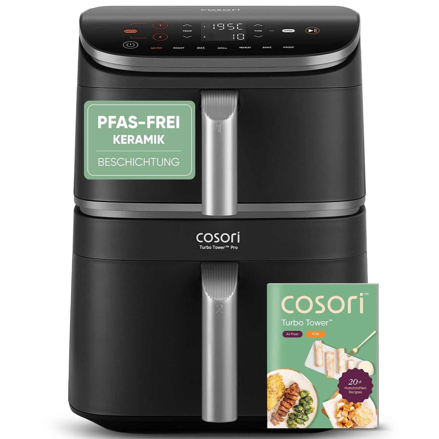 Cosori Airfryer, neue Generation 2026, exklusive TurboBlaze-Tech, 8,6 L