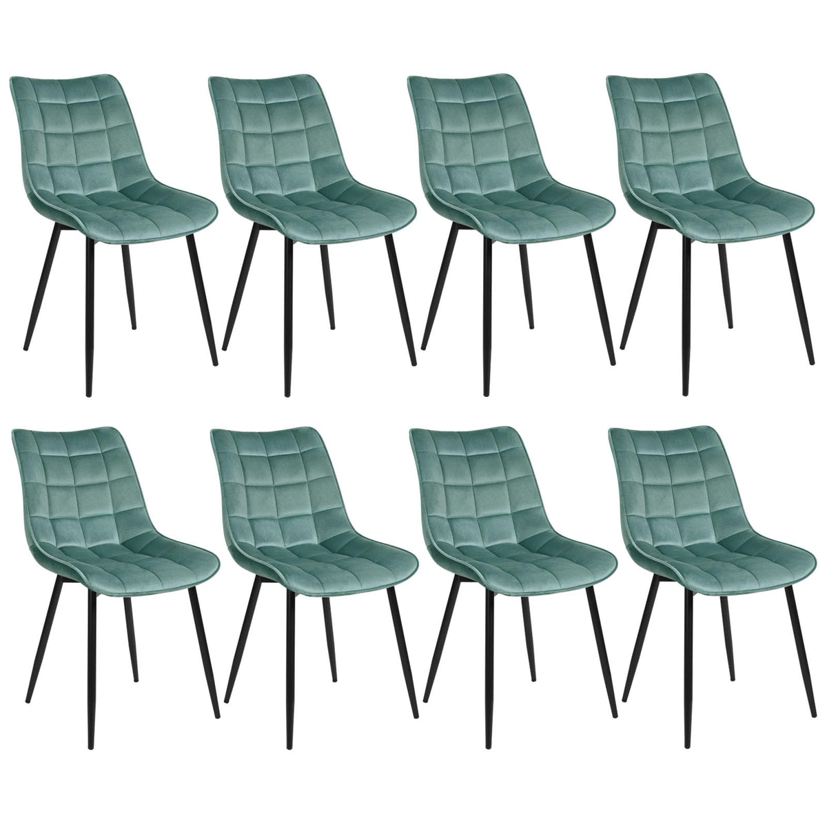 WOLTU Esszimmerstühle 4er Set, Küchenstühle gepolstert mit Rückenlehne