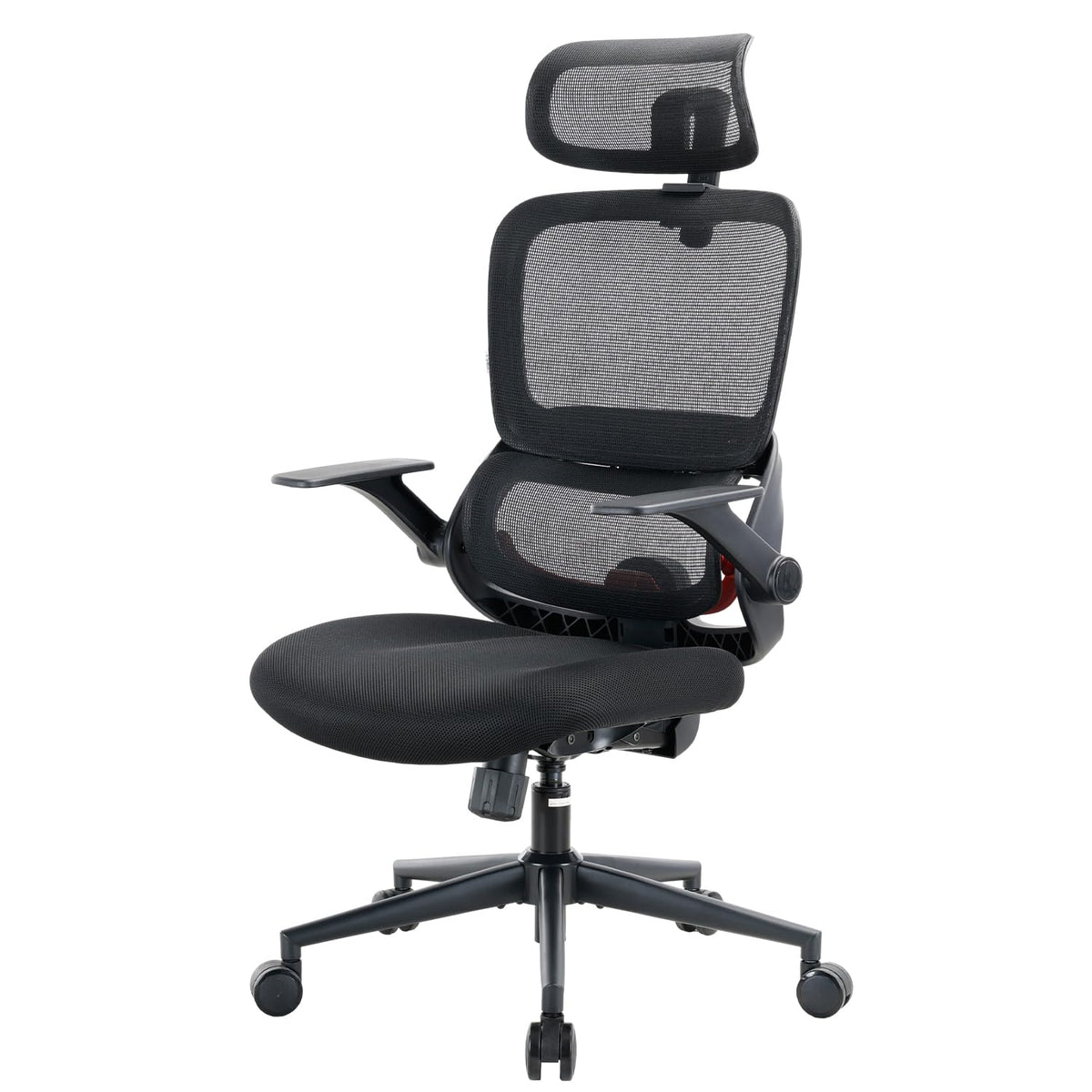 SIHOO Ergonomischer Bürostuhl Schwarz bis 150 kg – Schreibtischstuhl mit verstellbarer Kopfstütze, Lordosenstütze & Armlehnen