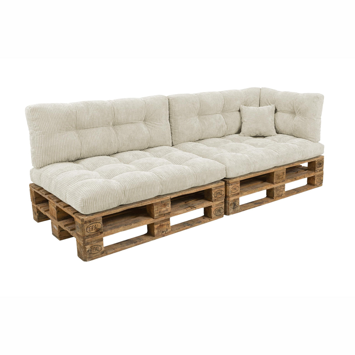 POKAR Palettenkissen Wasserabweisend Palettenauflagen Palettenmöbel Palettensofa 8er Set: Sitzkissen 120x80 + Rückenlehne 120x40, Anthrazit