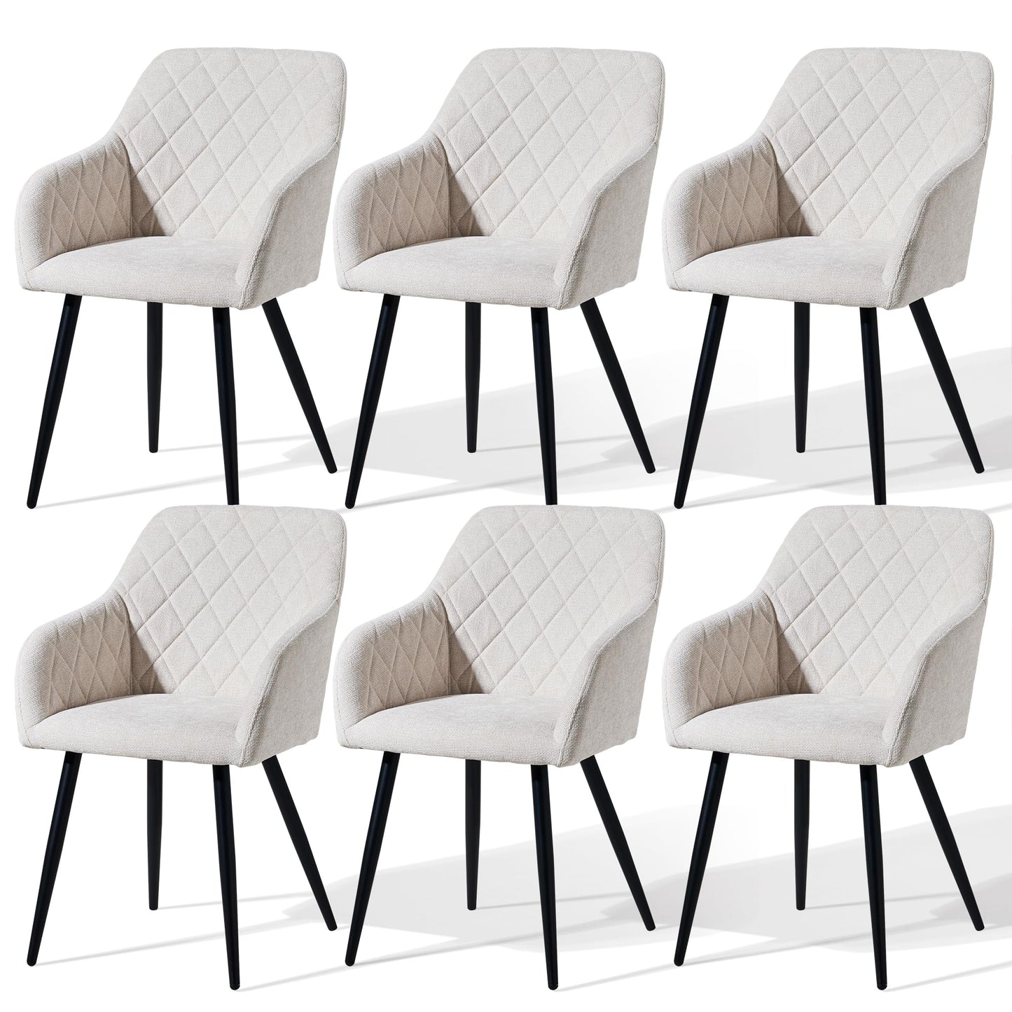 CLIPOP Esszimmerstühle 2er Set, Küchenstühle Grau Samtstoff stühle Polsterstühle mit Armlehne Metallbeine Polstersessel Stühle für Esszimmer Küche (2, Samt Grau)
