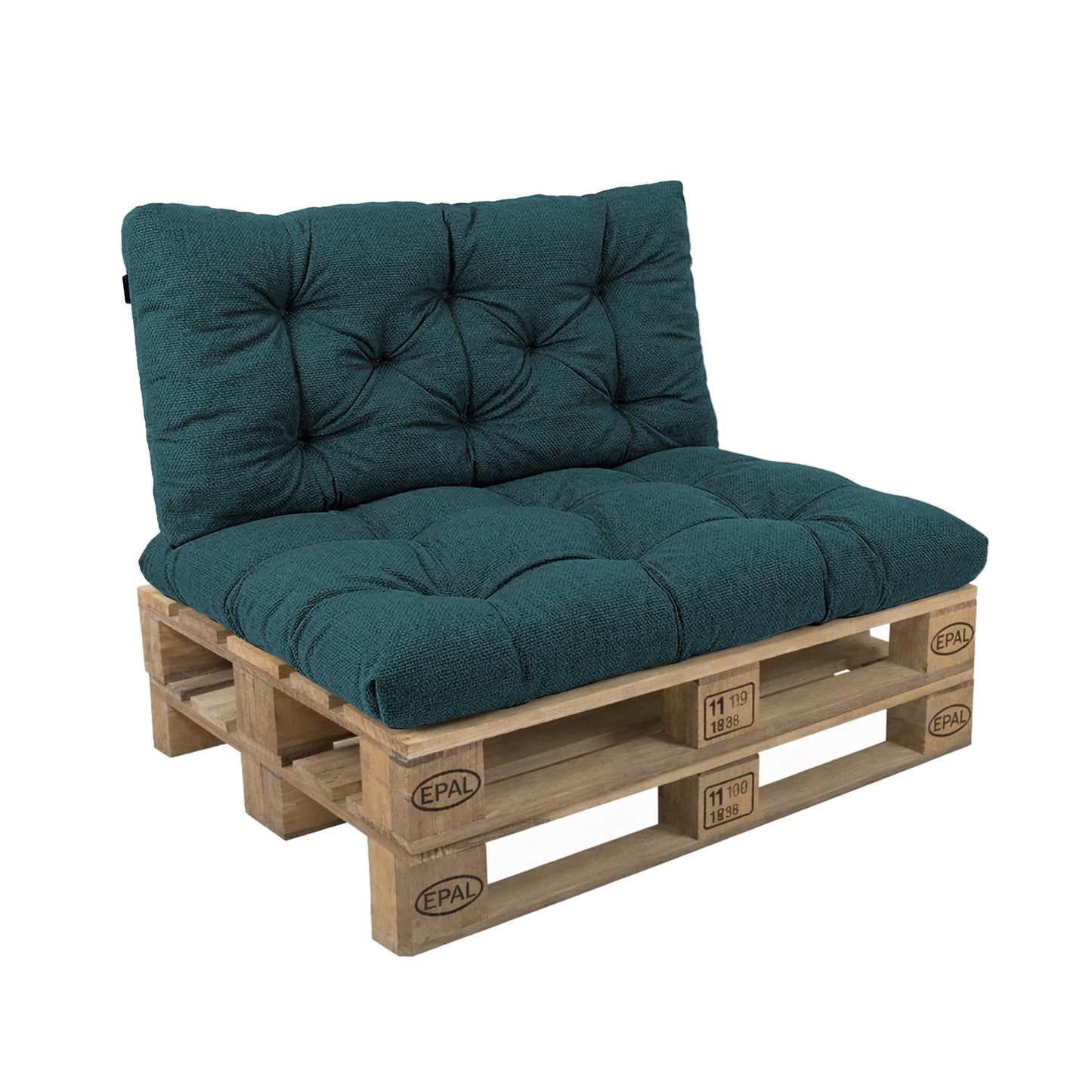 POKAR Palettenkissen Wasserabweisend Palettenauflagen Palettenmöbel Palettensofa 8er Set: Sitzkissen 120x80 + Rückenlehne 120x40, Anthrazit