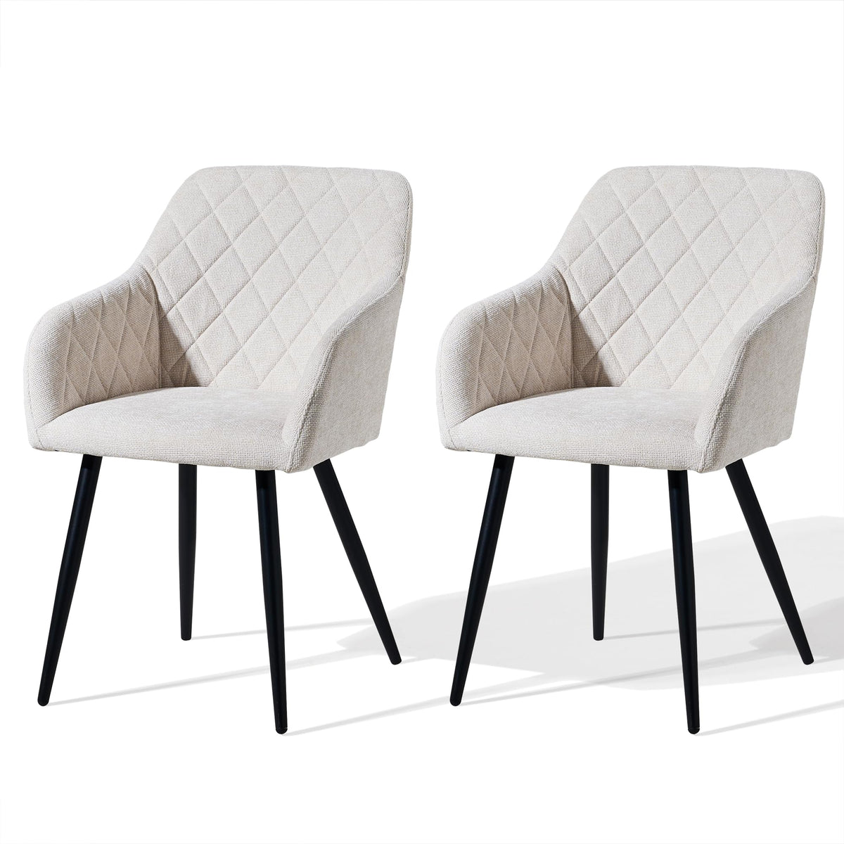 CLIPOP Esszimmerstühle 2er Set, Küchenstühle Grau Samtstoff stühle Polsterstühle mit Armlehne Metallbeine Polstersessel Stühle für Esszimmer Küche (2, Samt Grau)