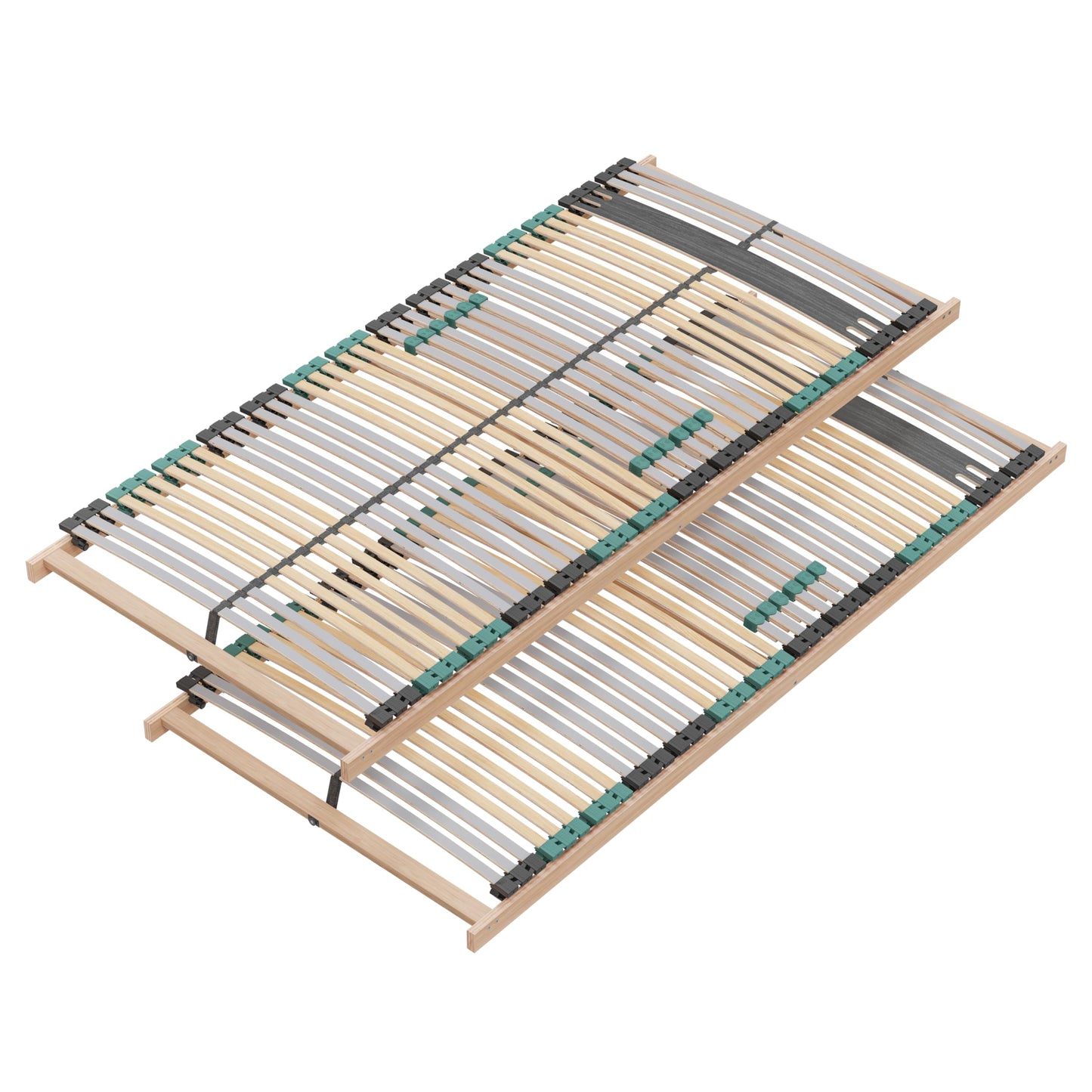 Lattenrost 140x200 Premium Strong bis 200Kg, Kopfteil verstellbar, 7-Zonen-Lattenrost mit 42 Latten, Made in Germany, extra stabil aus Buchenholz